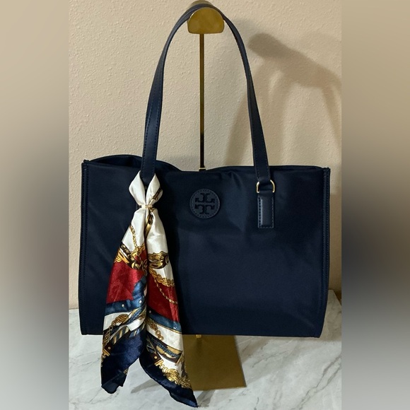 Tory Burch Dark Blue Tote Bag - Picture 2 of 5